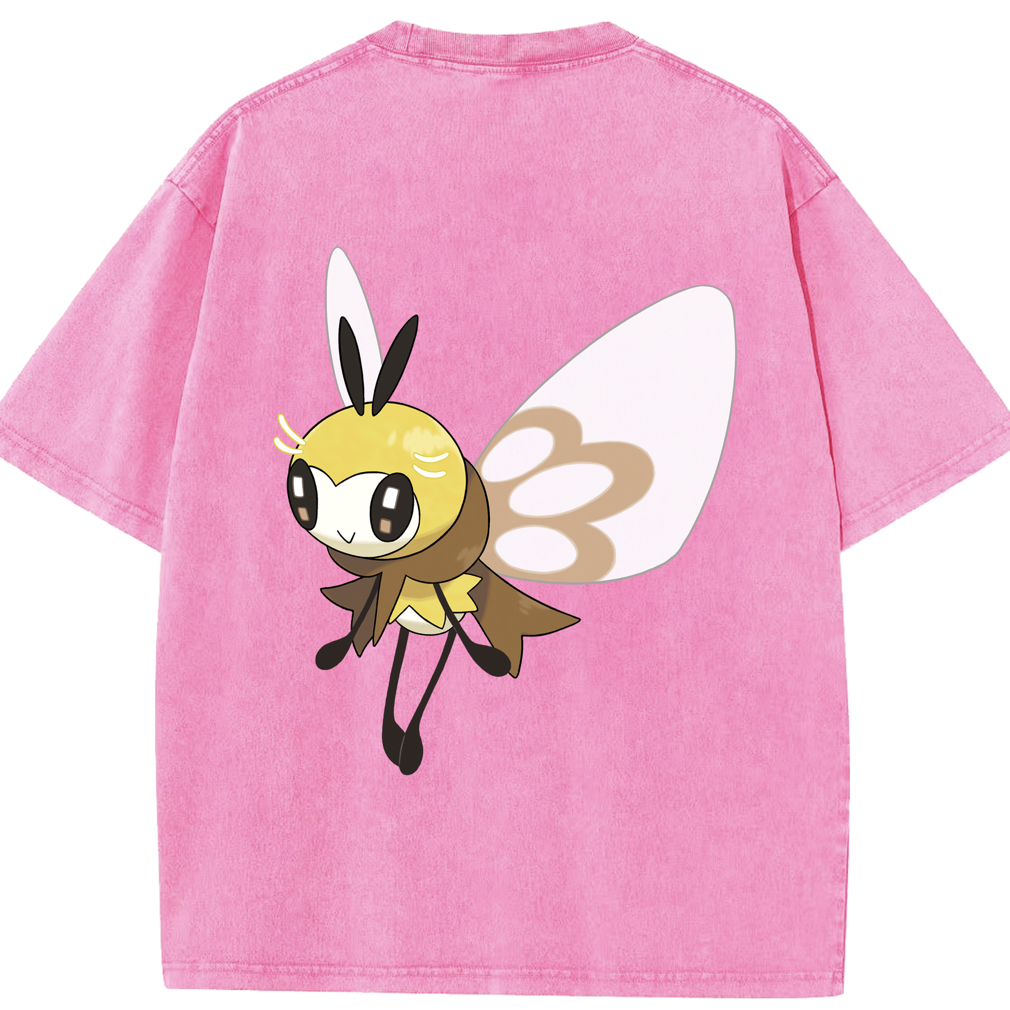 （画像用） ポケットモンスター Pokémon 綿100% ヴィンテージ風 半袖Tシャツ（背面プリント）